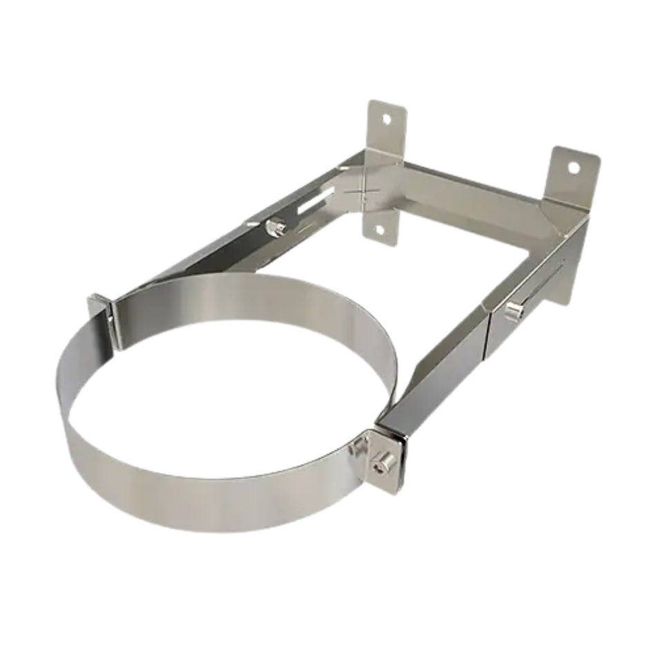 Muurbeugel 8-18 Cm | TBV DW RVS Ø100 mm | TBV EW Ø150 mm