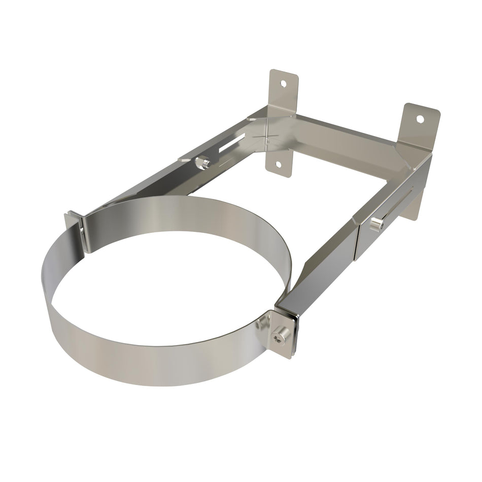 Muurbeugel 8-18 Cm | TBV DW RVS Ø125 mm | TBV EW Ø175 mm