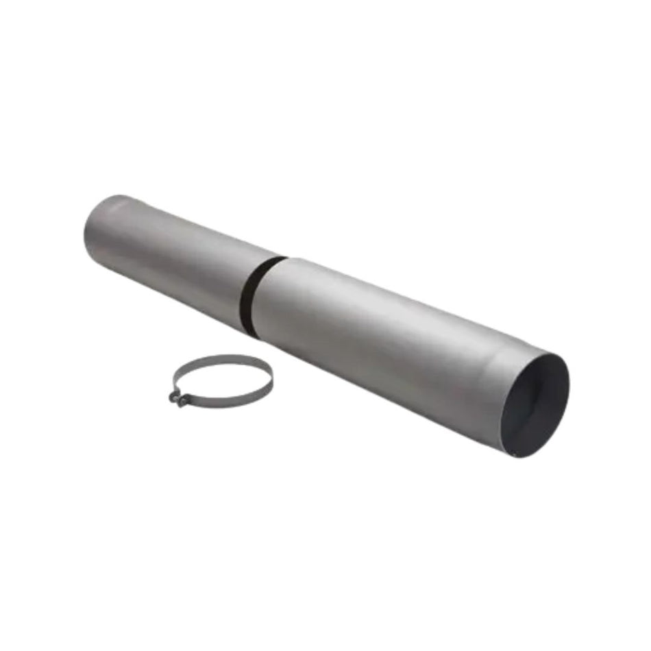 Paspijp 50-80 Cm Antraciet Staal 2mm Ø150 mm