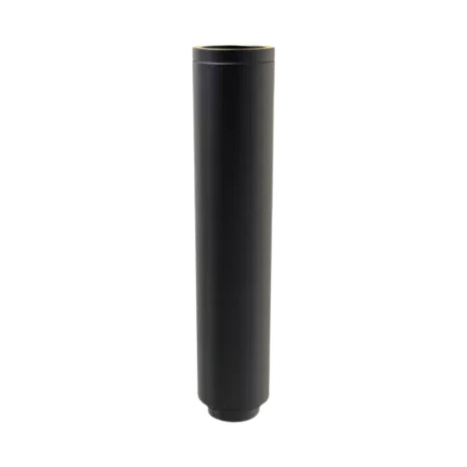 Pijp 100 Cm | Incl Onderaansluitstuk | RAL9004 | Ø150 mm | DW