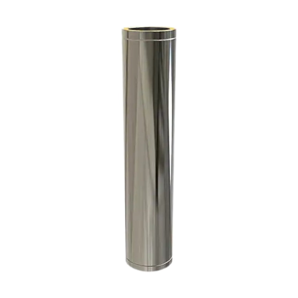 Pijp 100 Cm | TBV Dubbelwandig RVS Ø125 mm