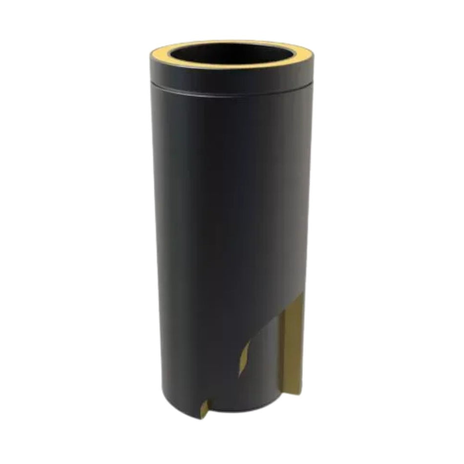 Pijp 50 Cm | Met Nisbus | Zwart (Ral9004) | Ø150 mm | Dubbelwandig
