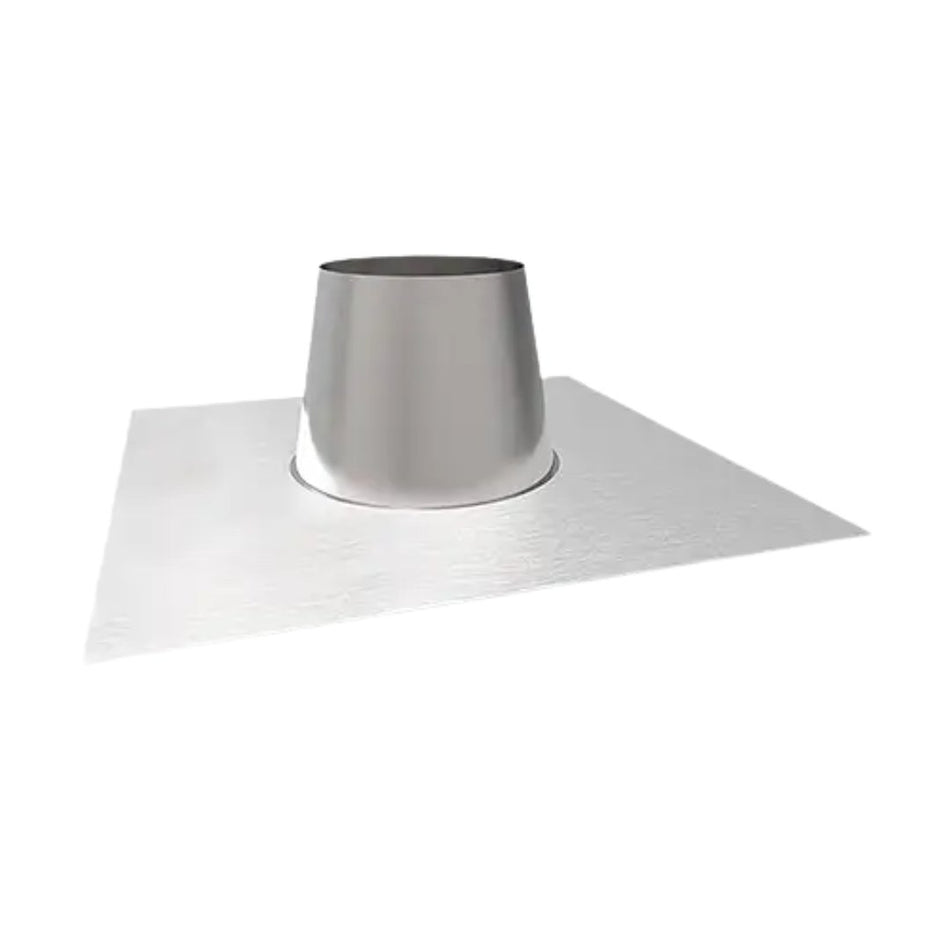 Plakplaat voor plat dak aluminium. 0-10° DW Ø100 mm