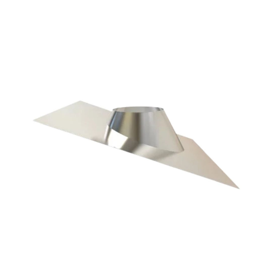 Plakplaat voor schuin dak 0-35° | TBV DW RVS Ø150 mm | TBV EW Ø200 mm