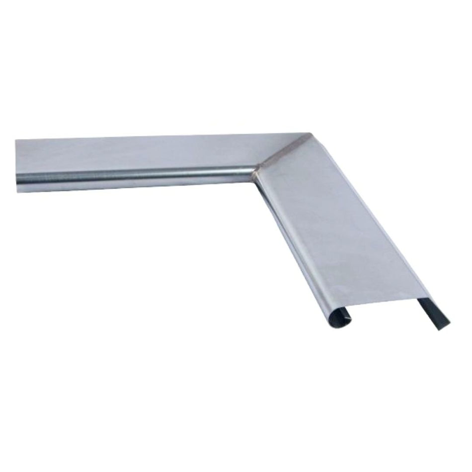 PREFORM Binnenhoek | Deklijst D125 | Zink Klik | Muurdikte 100 - 125 mm