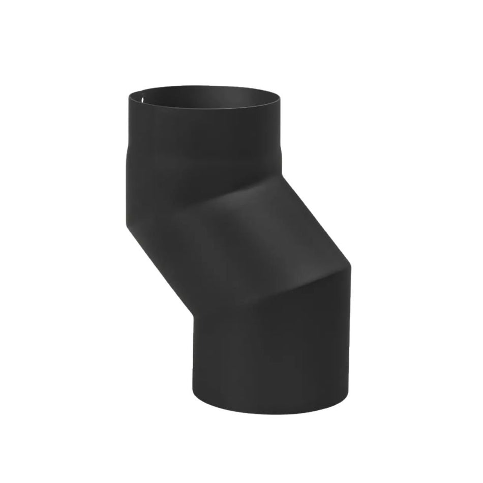 S-Bocht 12 Cm Zwart Staal 2mm Ø150 mm