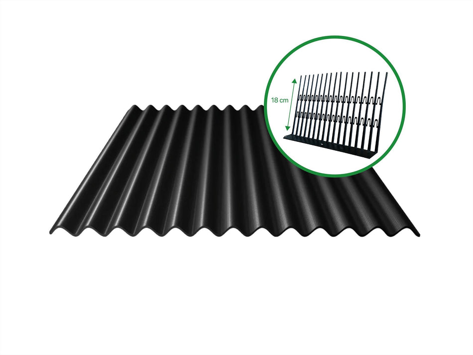 Solarguard® Pro Vogelwering TBV Golfplatendak |Set 20 Meter