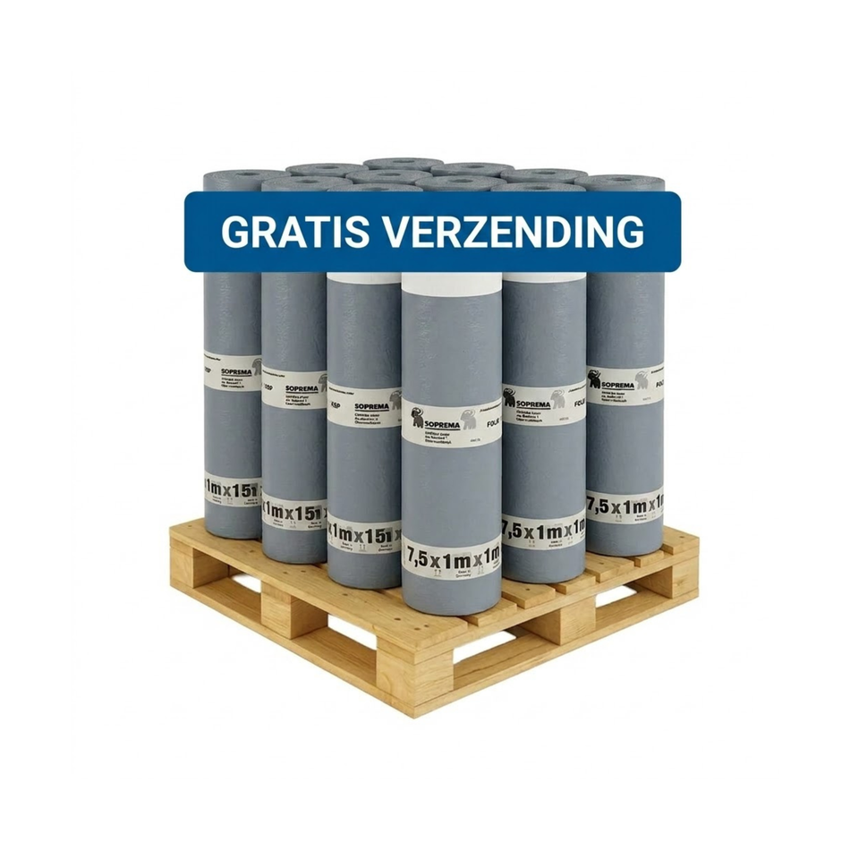 Soprema Zelfklevende Onderlaag PALLET AANBIEDING | 7.5x1 Meter