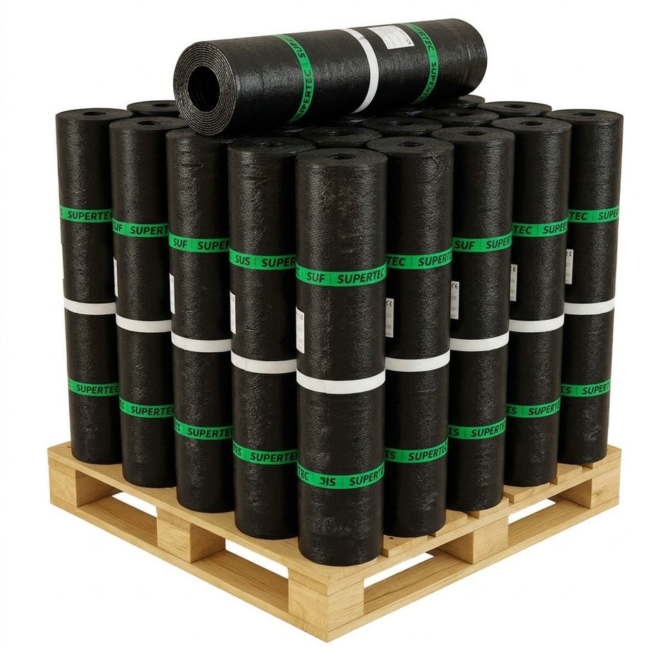 Supertec Bitumen Zwart met Leislag PALLET AANBIEDING | 470K24 | 5x1 Meter