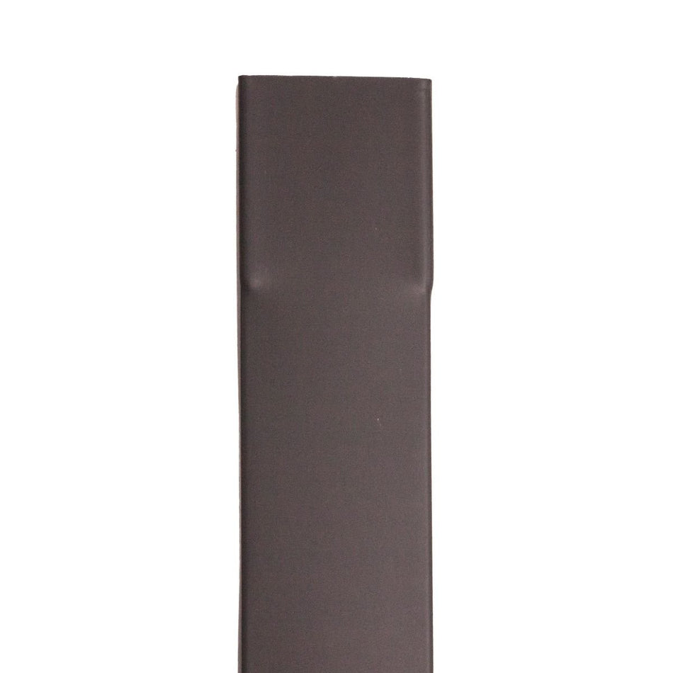 Zinken Regenpijp Vierkant Zink Noir Lengte 3 meter | 80 x 80 mm